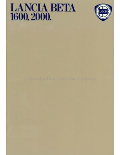 1979 LANCIA BETA BROCHURE ENGELS