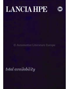 1980 LANCIA BETA HPE BROCHURE ENGLISH