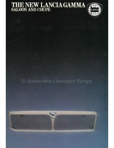1981 LANCIA GAMMA BROCHURE ENGLISH
