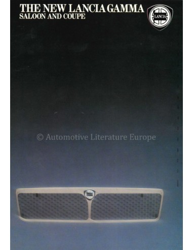 1981 LANCIA GAMMA BROCHURE ENGELS