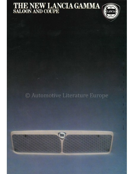 1981 LANCIA GAMMA BROCHURE ENGELS