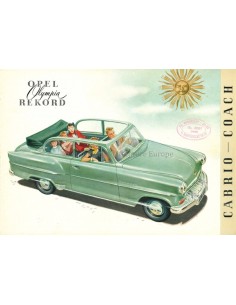 1953 OPEL OLYMPIA REKORD PROSPEKT NIEDERLÄNDISCH