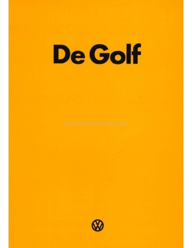 1975 VOLKSWAGEN GOLF PROSPEKT NIEDERLÄNDISCH