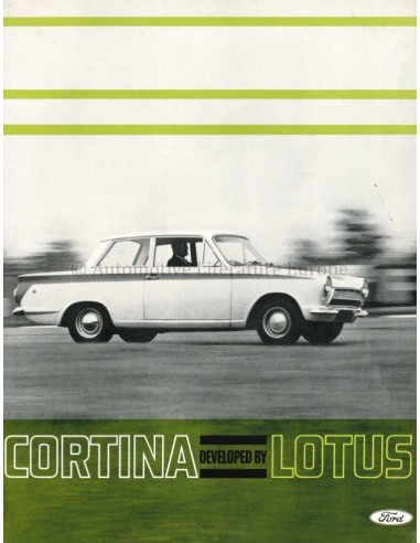 1964 FORD CORTINA BY LOTUS BROCHURE ENGELS