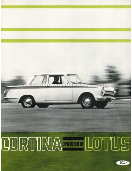 1964 FORD CORTINA BY LOTUS PROSPEKT ENGLISCH