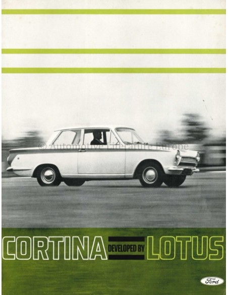 1964 FORD CORTINA BY LOTUS PROSPEKT ENGLISCH