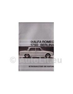 1975 ALFA ROMEO 2000 BERLINA INSTRUCTIEBOEKJE DUITS