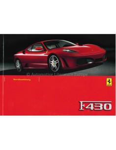 2006 FERRARI F430 OWNERS MANUAL GERMAN