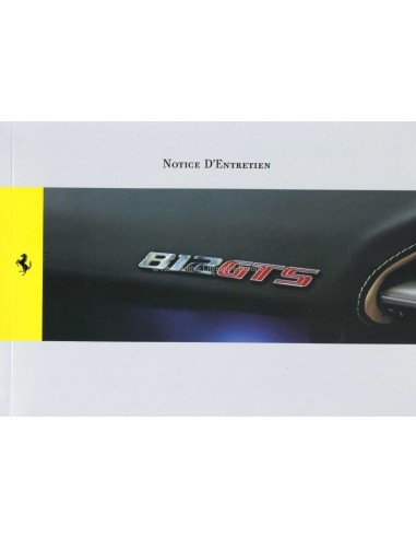 2020 FERRARI 812 GTS INSTRUCTIEBOEKJE FRANS