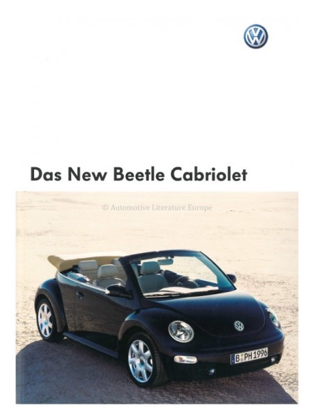 2003 VOLKSWAGEN NEW BEETLE CABRIOLET BROCHURE DUITS