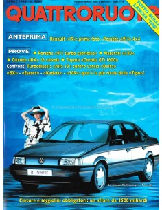 1988 QUATTRORUOTE MAGAZIN 390 ITALIENISCH