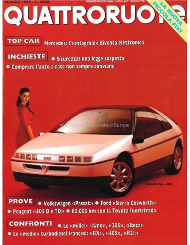 1988 QUATTRORUOTE MAGAZINE 391 ITALIAN