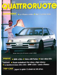 1988 QUATTRORUOTE MAGAZIN 391 ITALIENISCH