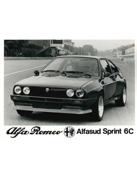 1982 ALFA ROMEO ALFASUD SPRINT 6C PRESS PHOTO