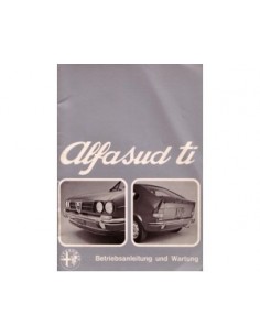 1974 ALFA ROMEO ALFASUD TI INSTRUCTIEBOEKJE DUITS