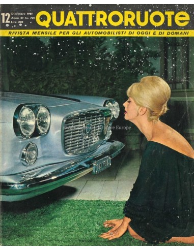 1961 QUATTRORUOTE MAGAZINE 72 ITALIAANS