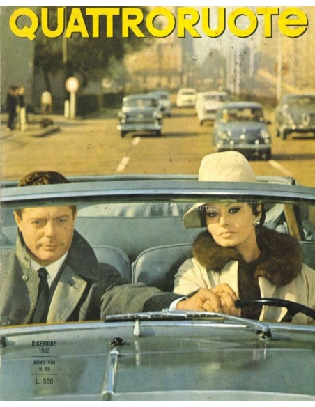 1963 QUATTRORUOTE MAGAZINE 96 ITALIAN