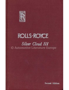 1964 ROLLS ROYCE SILVER CLOUD III INSTRUCTIEBOEKJE ENGELS
