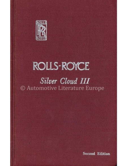1964 ROLLS ROYCE SILVER CLOUD III OWNERS MANUAL ENGLISH