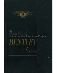 1956 BENTLEY S TYPE INSTRUCTIEBOEKJE ENGELS