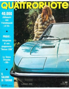 1970 QUATTRORUOTE MAGAZINE 180 ITALIAN