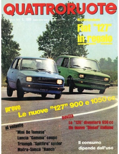 1977 QUATTRORUOTE MAGAZINE 259 ITALIAANS
