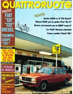 1978 QUATTRORUOTE MAGAZIN 275 ITALIENISCH