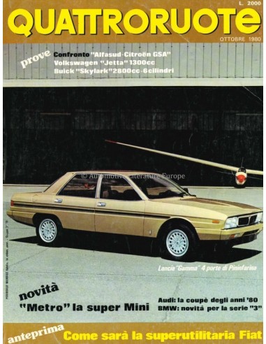 1980 QUATTRORUOTE MAGAZIN 300 ITALIENISCH