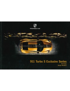 2018 PORSCHE 911 TURBO S EXCLUSIVE SERIES BROCHURE DUITS