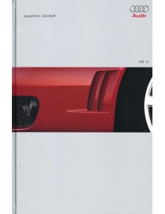 2000 AUDI RS4 QUATTRO HARDCOVER BROCHURE DUITS