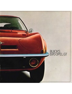 1970 OPEL BUICK'S OPEL GT BROCHURE ENGELS