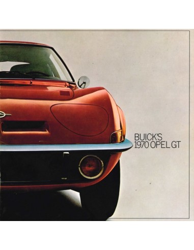 1970 OPEL BUICK'S OPEL GT PROSPEKT ENGLISCH