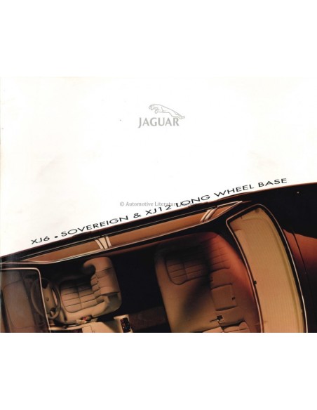 1996 JAGUAR XJ6 - SOVEREIGN - XJ12 LONG WHEEL BASE BROCHURE DUTCH