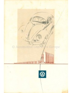 1952 VOLKSWAGEN BEETLE BROCHURE DUTCH