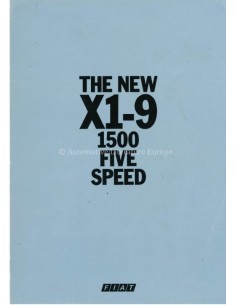 1979 FIAT X1-9 PROSPEKT ENGLISCH