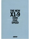 1979 FIAT X1-9 PROSPEKT ENGLISCH