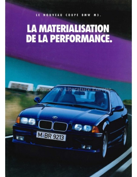 1992 BMW M3 PROSPEKT FRANZÖSISCH