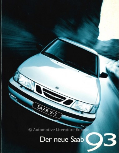 1998 SAAB 9-3 PROSPEKT DEUTSCH