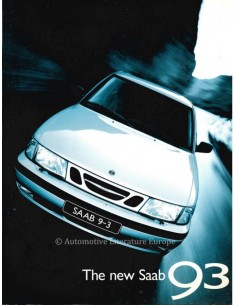 1998 SAAB 9-3 PROSPEKT ENGLISCH