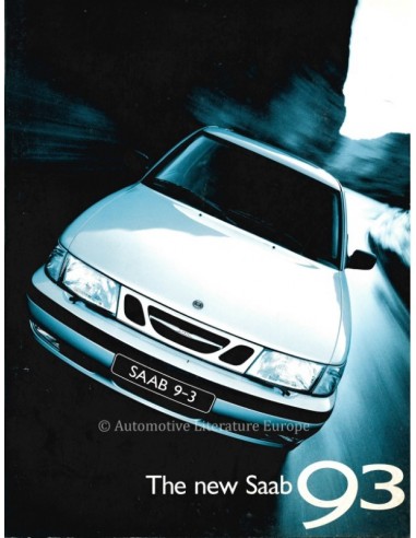 1998 SAAB 9-3 BROCHURE ENGELS