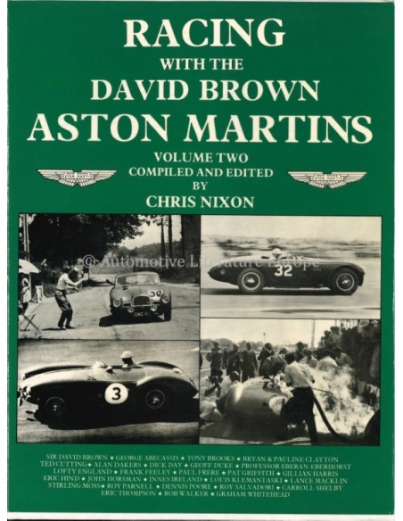 RACING WITH THE DAVID BROWN ASTON MARTIN - VOLUME ONE- JOHN WYER & CHRIS NIXON BOEK