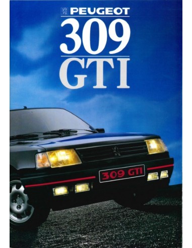 1988 PEUGEOT 309 GTI BROCHURE NEDERLANDS
