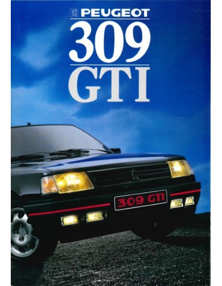 1988 PEUGEOT 309 GTI  PROSPEKT NIEDERLANDISCH