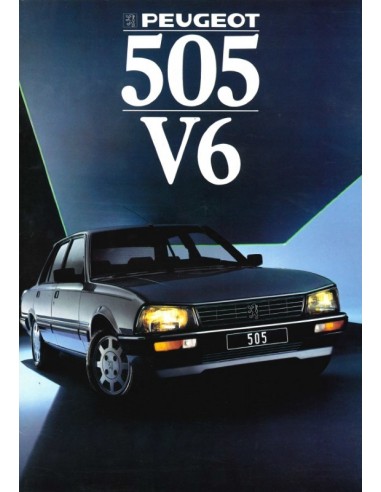 1988 PEUGEOT 505 V6 BROCHURE NEDERLANDS
