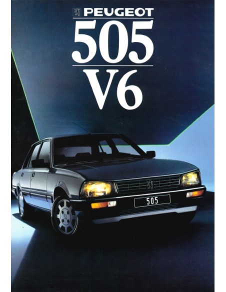 1988 PEUGEOT 505 V6 BROCHURE DUTCH