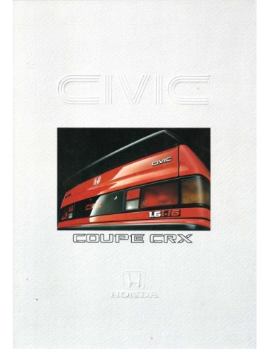 1987 HONDA CIVIC CRX BROCHURE NEDERLANDS