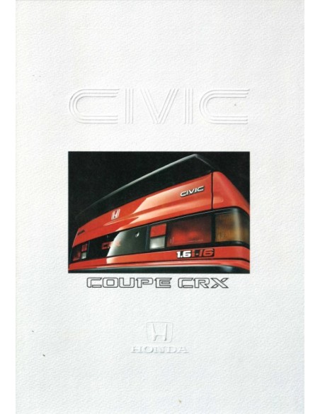 1987 HONDA CIVIC CRX BROCHURE NEDERLANDS