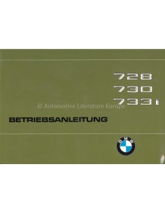 1978 BMW 7ER BETRIEBSANLEITUNG DEUTSCH