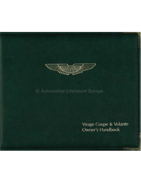 1992 ASTON MARTIN VIRAGE BETRIEBSANLEITUNG ENGLISCH