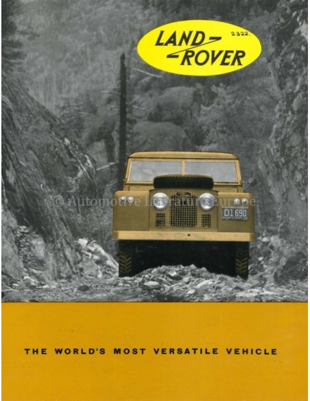 1962 LAND ROVER SERIES IIA BROCHURE ENGLISH